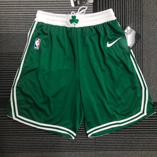 กางเกงกีฬาขาสั้น ทรงหลวม ลาย Boston Celtics สีเขียว สําหรับผู้ชาย
