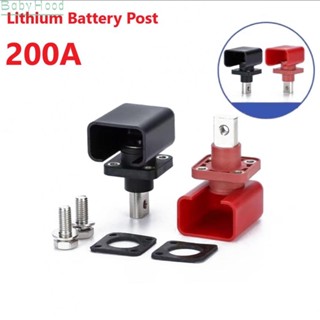 【Big Discounts】2PCS 200A All-Copper Lithium Battery Energy Storage Terminal Battery Connector All copper lithium battery terminals#BBHOOD