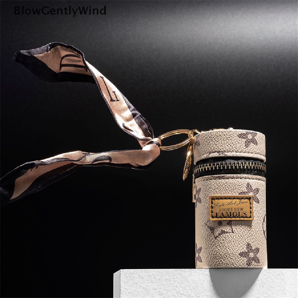 blowgentlywind-กระเป๋าสตางค์-กระเป๋าหนัง-ทรงกระบอก-มีซิป-ขนาดเล็ก-สําหรับใส่เหรียญ-ลิป-เครื่องสําอางผู้หญิง-bgw