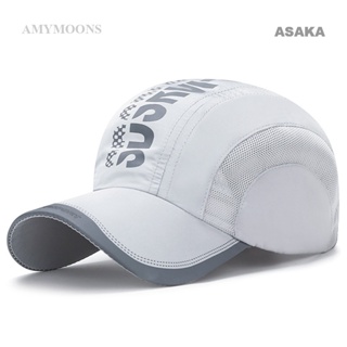 Asaka หมวกเบสบอล กันแดด ระบายอากาศ แห้งเร็ว น้ําหนักเบา เหมาะกับฤดูใบไม้ผลิ และฤดูร้อน สําหรับผู้ชาย