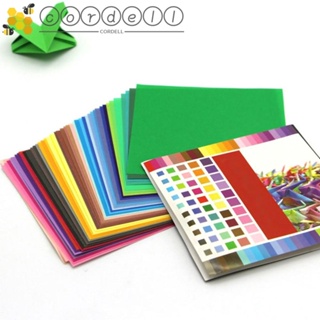 CORDELL 50 colors/pack Scrapbook Material Multi-use Origami Craft Paper Card Paper Creative Gifts 10/15/20 cm Stationery Square Paper DIY