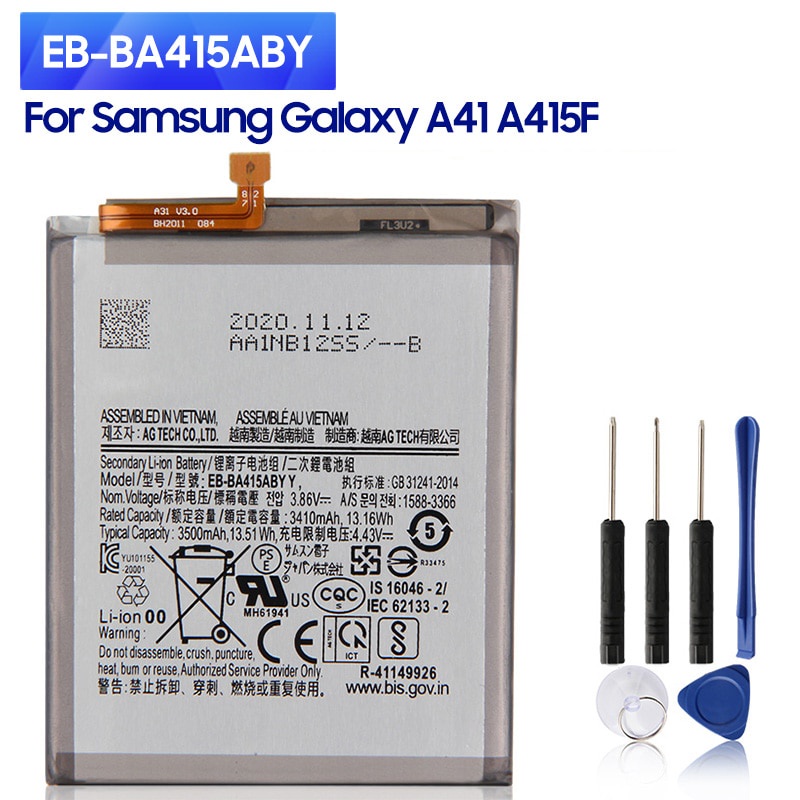 แบตเตอรี่ทดแทน-eb-ba415aby-สำหรับ-samsung-galaxy-a41-a415f-3500mah