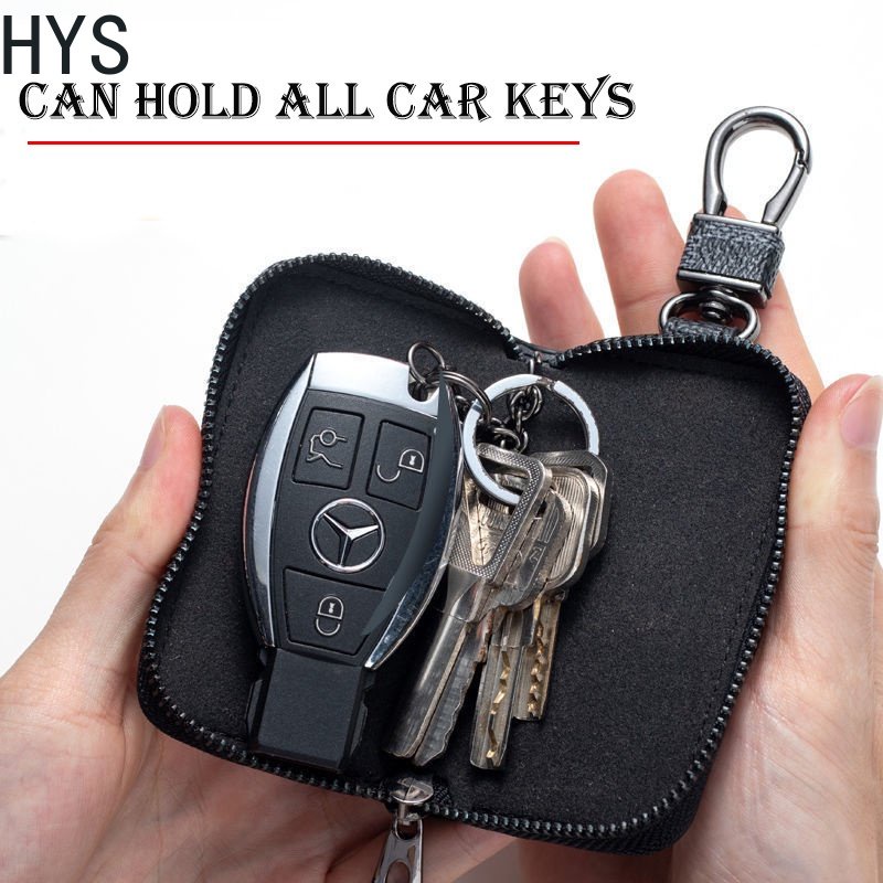 hys-ข้อเสนอพิเศษกระเป๋าใส่กุญแจรถกระเป๋ากุญแจรถหนังซิป