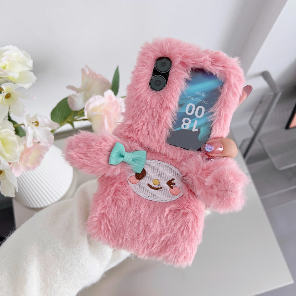 เคสโทรศัพท์มือถือ-แบบฝาพับ-ลายน่ารัก-สําหรับ-oppo-find-n2-flip-furry-find-n2flip