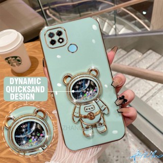 เคส Oppo A15 A15S F11 Pro F9 F9 Pro F11 F7 F5 F1S A59 R17 Pro R17 A5S A12 เคสโทรศัพท์มือถือ มีทรายไหล ลายนักบินอวกาศ 3D หรูหรา สําหรับ