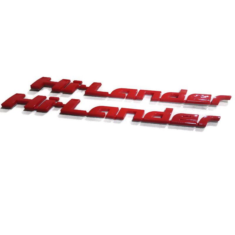 แนะนำ-โลโก้-logo-hilander-hi-lander-อีซูซุ-ดีแม็ก-12-19-d-max-ตัวหนังสือแดง-ข้างประตู-2-ตัว