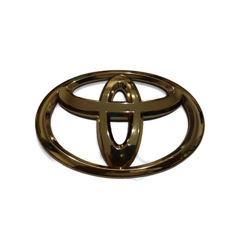 แนะนำ-โลโก้หน้ากระจัง-toyota-สีทองขนาด-15-x10-5-cm