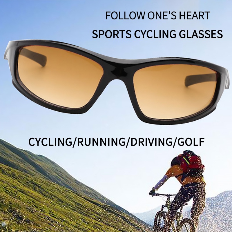 แว่นตากันแดด-ป้องกันรังสียูวี-เหมาะกับใส่ขี่จักรยานกลางแจ้ง-สําหรับผู้ชาย