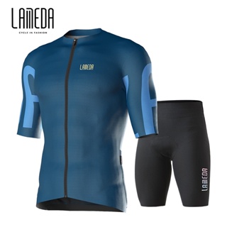 Lameda ชุดเสื้อแขนสั้น กางเกงขาสั้น ยืดหยุ่นสูง ระบายอากาศ เหมาะกับฤดูร้อน สําหรับขี่จักรยาน MTB