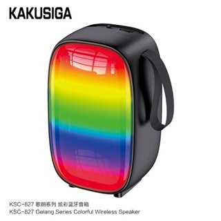 Fdln KAKUSIGA KSC-827 ลําโพงบลูทูธไร้สาย มีไฟ LED รูปเมโลดี้ สีสันสดใส ของขวัญสร้างสรรค์