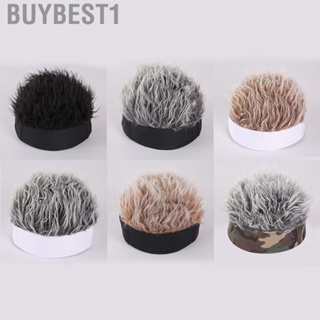 Buybest1 Men Headband Wig   Fake Hair Visors Hat Beanie Hip Hop  for Outdoor Activities for Men