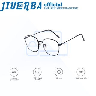 JIUERBA แฟชั่นน้ําหนักเบาพิเศษยี่ห้อสายตาสั้นแว่นตาสแควร์แฟชั่น Photochromic TransitionPRO ป้องกันรังสีและป้องกันแสงสีฟ้าแว่น ตาสําหรับผู้ชายและผู้หญิง