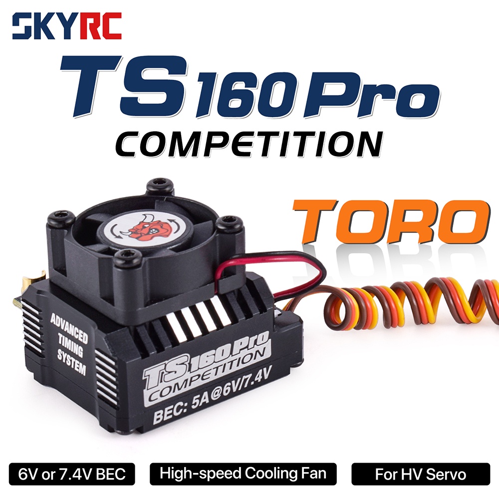 Skyrc TORO TS160 160A เซนเซอร์ไร้แปรงถ่าน ESC พร้อม 6V 7.4V BEC