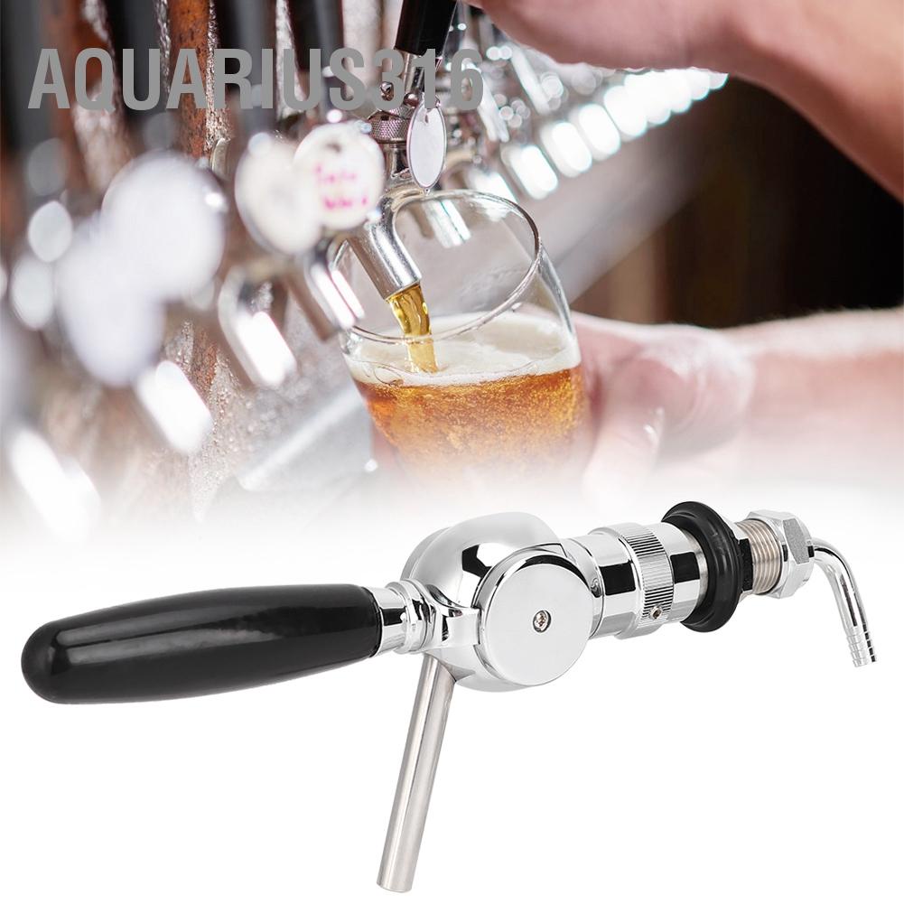 aquarius316-ก๊อกน้ำเบียร์ทองเหลืองในครัวเรือน-keg-flowing-control-ball-beer-tap-สำหรับ-homebrew