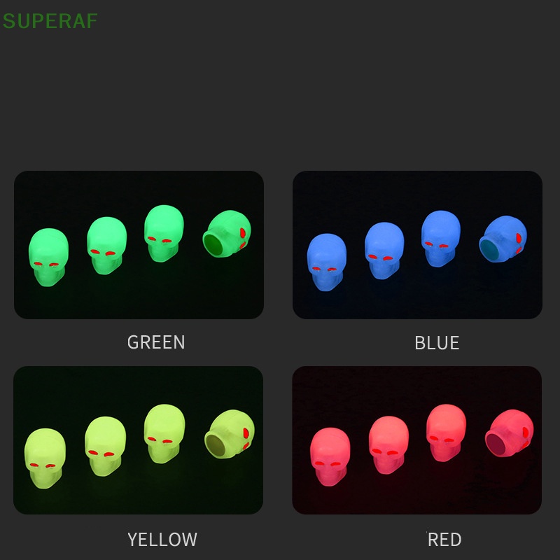 superaf-ขายดี-ฝาครอบวาล์วยางรถจักรยานเสือภูเขา-มีไฟ-led-1-ชิ้น