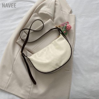 NAVEE กระเป๋าสะพายสตรีแฟชั่น Minimalist Versatile PU Lady Underarm Bag สำหรับวันหยุดรายวัน