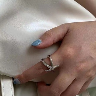 แหวนนิ้วชี้ รูปปลาดาว เข้ากับทุกการแต่งกาย แฟชั่นเรโทร สําหรับผู้หญิง