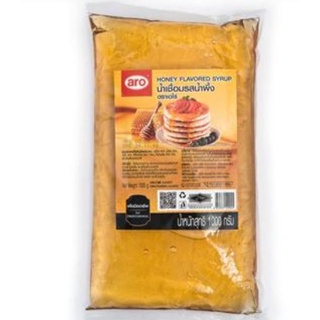 เอโร่ น้ำเชื่อมรสน้ำผึ้ง 1000 กรัม Aro Honey Syrup 1000 g.