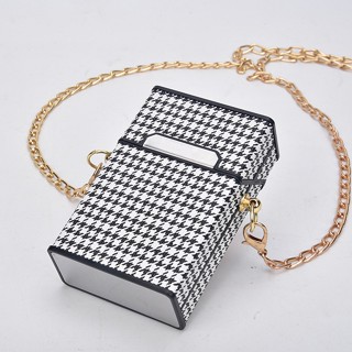 ซองหนัง ระดับไฮเอนด์ 20 แท่ง บางเฉียบ ระดับไฮเอนด์ โลหะ เคสบุหรี่ แบบพกพา เคสบุหรี่ คลิปบุหรี่ กล่องเก็บของขวัญ สําหรับผู้ชาย
