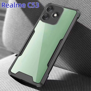 ส่งจากไทย เคสกันกระแทก ขอบสีหลังใส OPPO A98 5G/Realme C53/Realme C55/Reno 8T 5G/A78 5G/A58 5G ขอบนิ่มหลังแข็ง เคสมือถือ