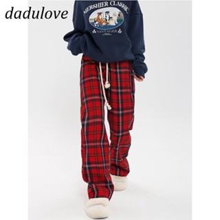 DaDulove💕 New American Ins High Street Plaid Casual Pants Niche High Waist Wide Leg Pants Large Size Trousers