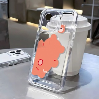 เคสโทรศัพท์มือถือนิ่ม กันฝุ่น ลายการ์ตูนหมีสตรอเบอร์รี่น่ารัก รวมทุกอย่าง สําหรับ Iphone 14promax 7 8 11 12 13 L7DJ