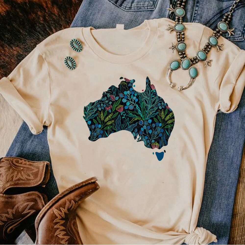 เสื้อยืด-ลายออสเตรเลีย-y2k-ตลก-สําหรับผู้หญิง
