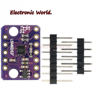 Gy-lsm6ds3 บอร์ดโมดูลเซนเซอร์วัดอุณหภูมิดิจิทัล SPI IIC I2C LSM6DS3