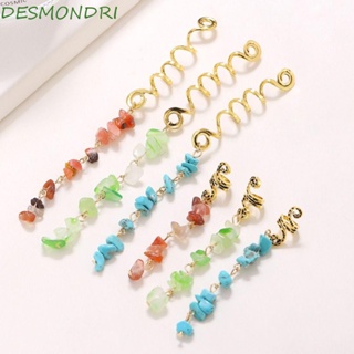 Desmondri เดรดล็อก เครื่องประดับผม อินเทรนด์ คุณภาพสูง สีฟ้า หวานแหวว เสน่ห์ผม ผู้หญิง ชนเผ่า ที่คาดผม แอฟริกัน ห้อย เดรดล็อก