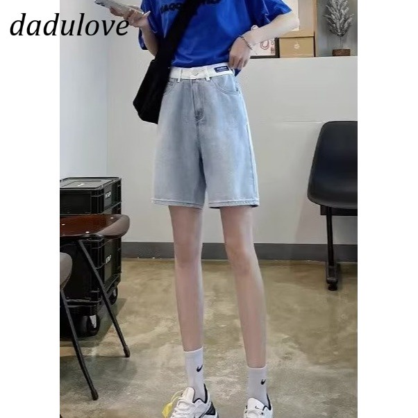 dadulove-new-korean-version-of-ins-retro-thin-denim-shorts-niche-high-waist-loose-wide-leg-pants-trousers