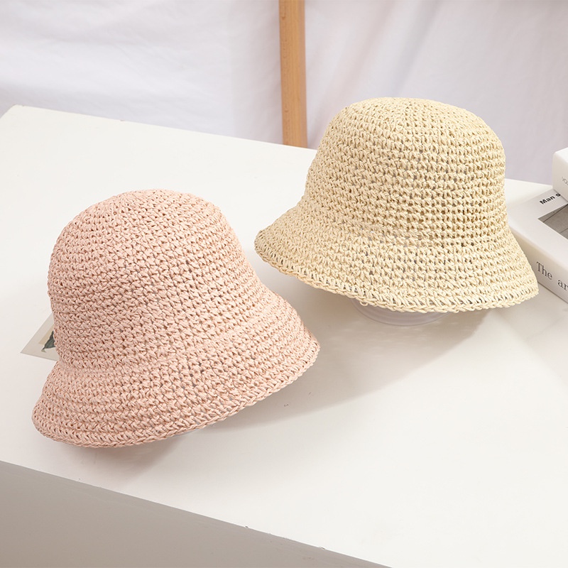 หมวกฟางกันแดดน่ารัก-เหมาะกับเดินชายหาด-แฟชั่นฤดูร้อน-สําหรับเด็กผู้ชาย-และเด็กผู้หญิง