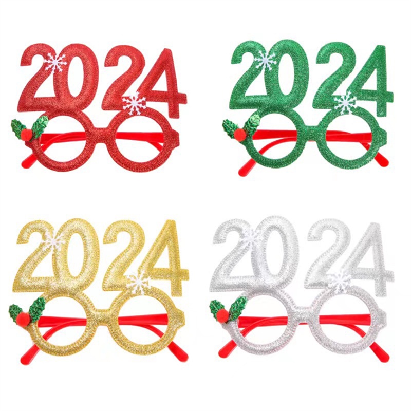 แว่นตาซานต้าครอส-สโนว์แมน-ต้นคริสต์มาส-สําหรับผู้ใหญ่-และเด็ก-2024-1-ชิ้น