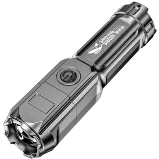 Super Bright ABS Strong Light Focusing Led Flashlight Multi-function Torch