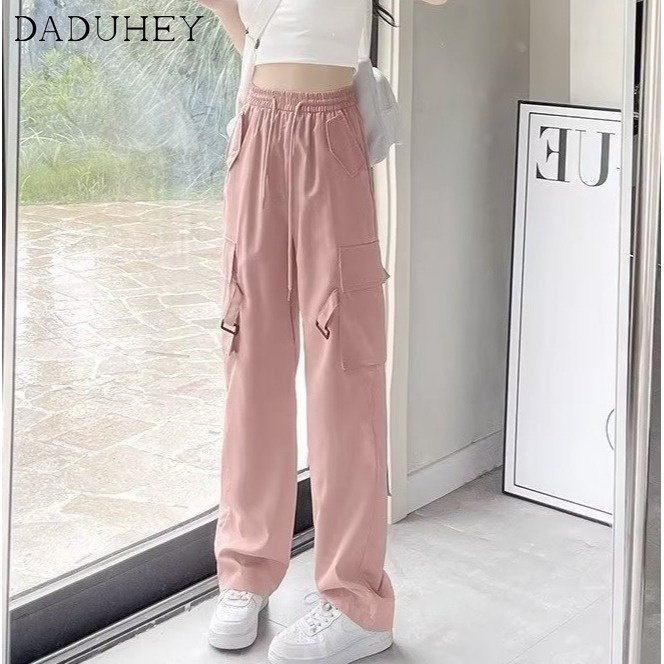 daduhey-american-style-vibe-high-street-ripped-jeans-womens-high-waist-slim-straight-mop-cargo-pants