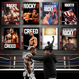 DVD ดีวีดี Rocky ร็อคกี้ ราชากำปั้น ทุบสังเวียน ภาค 1-6 + Creed บ่มแชมป์เลือดนักชก ภาค1-3 DVD Master เสียงไทย (เสียง ไทย