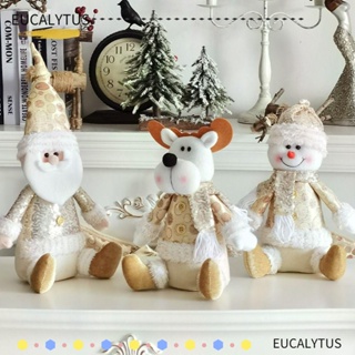 Eutus จี้ตุ๊กตามนุษย์แคระ ซานตาคลอส คริสต์มาส สําหรับแขวนตกแต่งบ้าน เทศกาลคริสต์มาส
