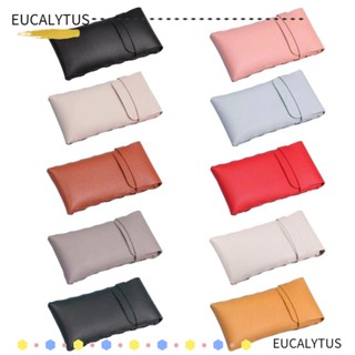 Eutus กระเป๋าใส่แว่นตาอ่านหนังสือ หนังนิ่ม ทรงสี่เหลี่ยม สีพื้น เรียบง่าย สําหรับผู้หญิง