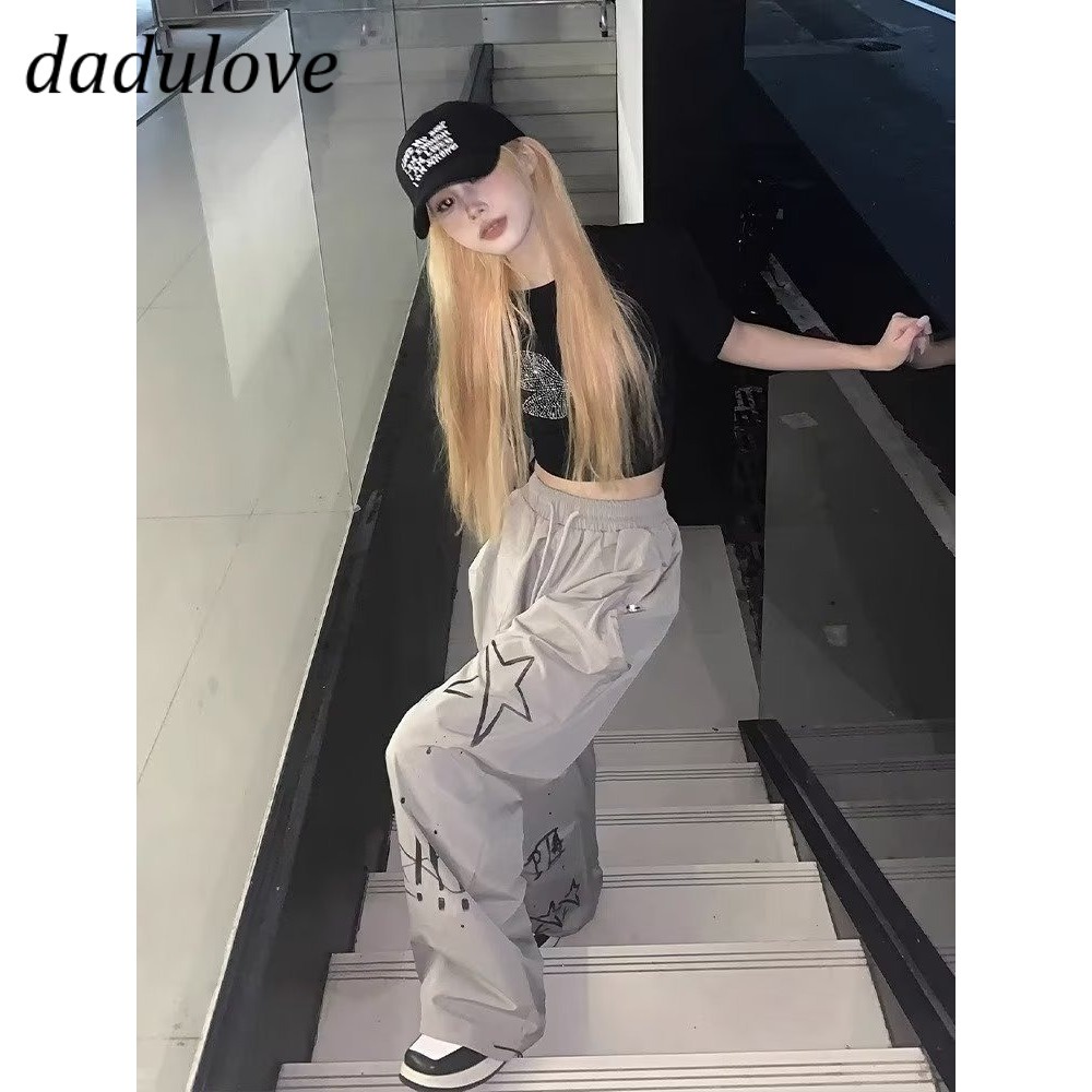 dadulove-new-american-ins-high-street-retro-letter-casual-pants-niche-high-waist-wide-leg-pants-large-size-trousers