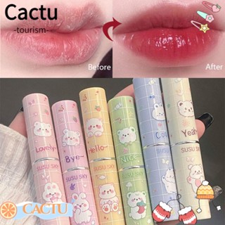 Cactu ลิปสติก ลิปกลอสเจลลี่ 6 สี ให้ความชุ่มชื้น ติดทนนาน สําหรับผู้หญิง