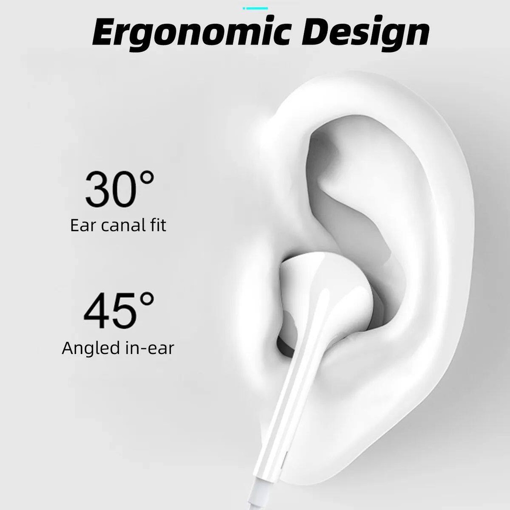 สำหรับหูฟังชนิดใส่ในหูของ Max EarPod with X XS XR 8 7 6 Plus SE หูฟัง ...