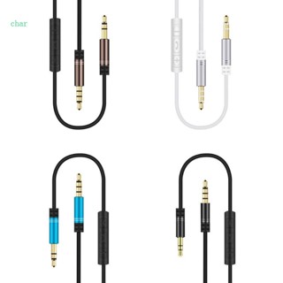 Char สายเคเบิลหูฟัง 2 ปลั๊ก ทนต่อการสึกหรอ สําหรับ MP3 MP4