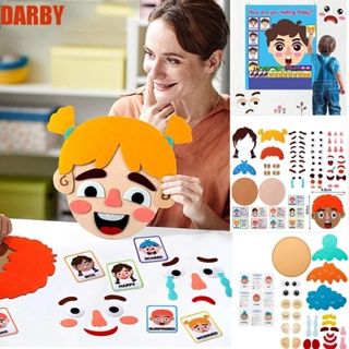 Darby บอร์ดสักหลาด ลายการ์ตูน Montessori ของเล่นเสริมการเรียนรู้เด็ก DIY
