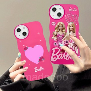 Cute Cartoon Casing Realme 10 9Pro+ 5G 9 4G C51 C53 C33 C31 C35 Narzo 50A Prime C21 C21Y C25Y C20 C11 2020 2021 5 5i 5s 6i C2 C1 2 Pro U1 Pretty Barbie Princess Rose Red Love Heart Airbag Shockproof Wave Edge Phone Case 1BW 81