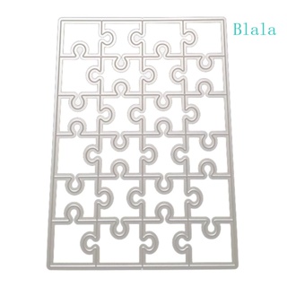 แผ่นแม่แบบโลหะ ฉลุลาย Blala Puzzle DIY สําหรับตกแต่งสมุด อัลบั้ม กระดาษ การ์ด แม่แบบ