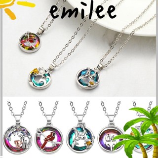 Emilee สร้อยคอเงินแท้ 925 จี้รูปช้างจิ้งจอก นกฮัมมิ่งเบิร์ด เครื่องประดับแฟชั่น ของขวัญวันวาเลนไทน์