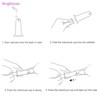 Brightsun ใหม่ ถ้วยบูสเตอร์ประจําเดือน ซิลิโคน ใช้ซ้ําได้ สําหรับผู้หญิง