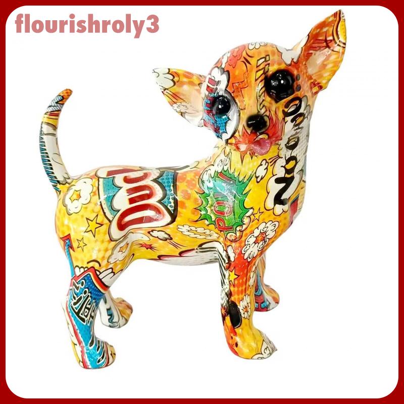 flourish-ฟิกเกอร์เรซิ่น-รูปปั้นสุนัขชิวาวา-ขนาด-19x18x9-5-ซม-สําหรับตกแต่งบ้าน