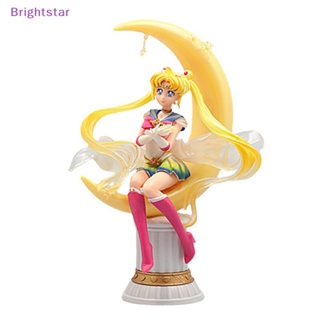 Brightstar ใหม่ โมเดลฟิกเกอร์ PVC การ์ตูนอนิเมะเซเลอร์มูน Tsukino Usagi Moon Hare Sailor Moon Zero ขนาด 20 ซม. ของขวัญ ของเล่นสําหรับเด็ก