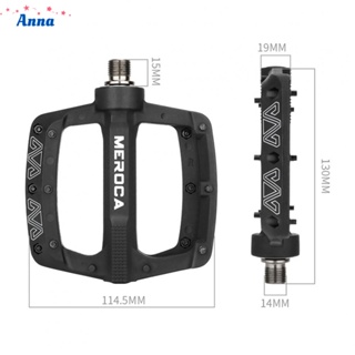 【Anna】Bike Pedals Nylon 9/16 Cycling Platform Flat Non-Slip Pedals bicycle XC