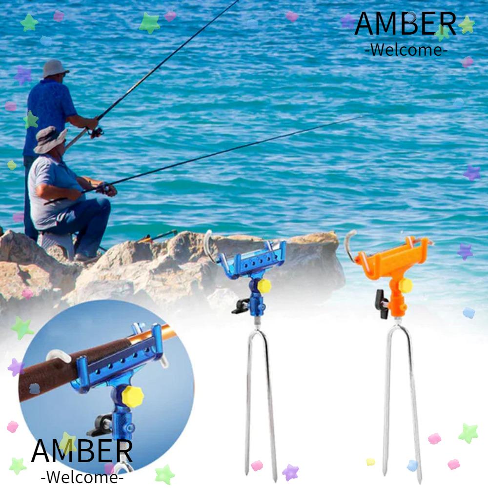 amber-ที่วางคันเบ็ดตกปลา-สเตนเลส-รองรับสากล